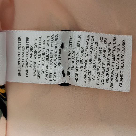 NWT Beautiful Nina Parker One Button Floral Print Fashion Blazer - Picture 5 of 7